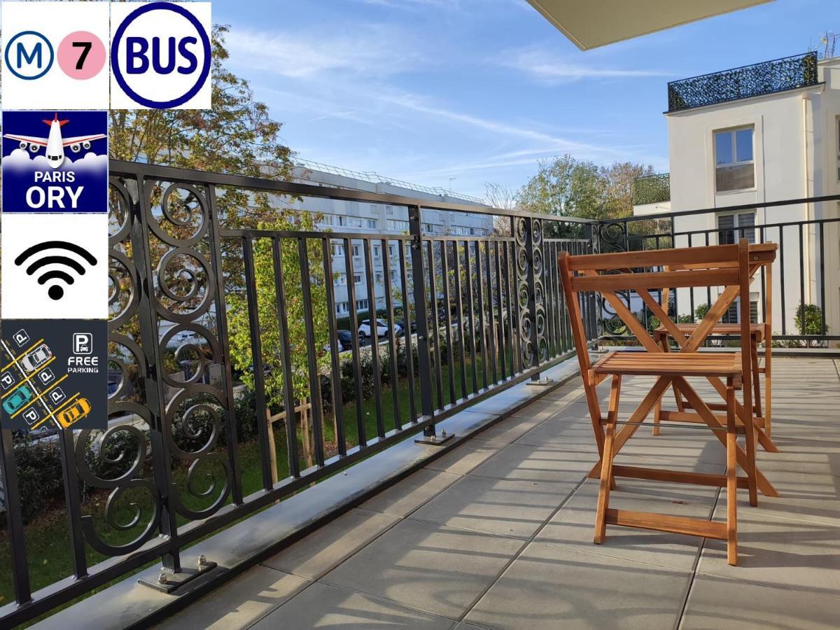 Chambre Privee Dans Un Nouvel Appartement Partage Pres De Paris Avec Parking Gratuit Chevilly-Larue Exterior foto